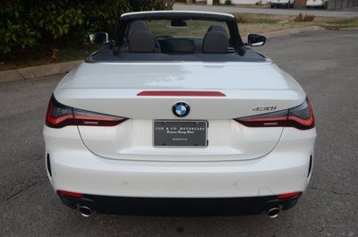 2025 BMW 4 Series 430i Convertible (MSRP $63,275)